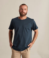 0082 | ELSK® SIGNED EMB TUNG MEN'S TEE | PALE BLUE