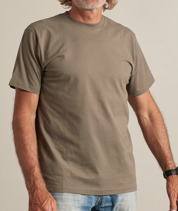 01016 | ELSK® ESSENTIAL BRUSHED T-SHIRT | SMOKEY OLIVE