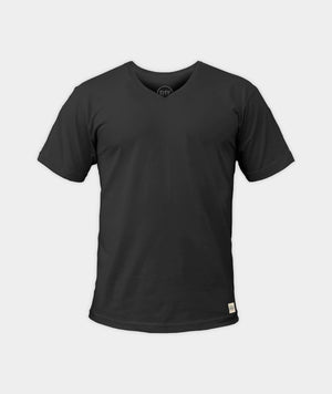 0101 | ELSK® ESSENTIAL V-NECK MEN’S TEE | BLACK