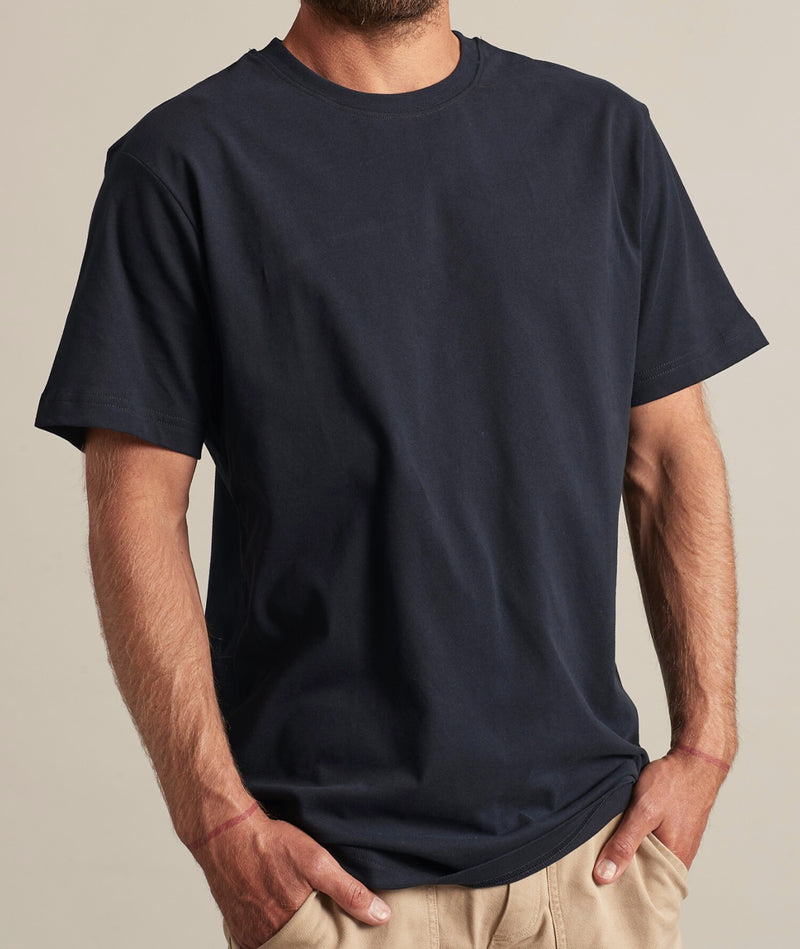 01026 | ELSK® ESSENTIAL BRUSHED T-SHIRT | DARK NAVY