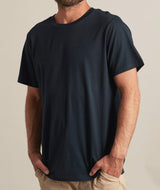 01051 | ELSK® SC.X.EMB WOOL MEN'S T-SHIRT | NAVY
