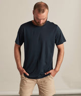 01051 | ELSK® SC.X.EMB WOOL MEN'S T-SHIRT | NAVY