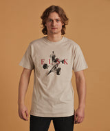 01057 | ELSK FORMEL FORD BRUSHED T-SHIRT | VAPOR GREY