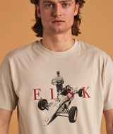 01057 | ELSK FORMEL FORD BRUSHED T-SHIRT | VAPOR GREY