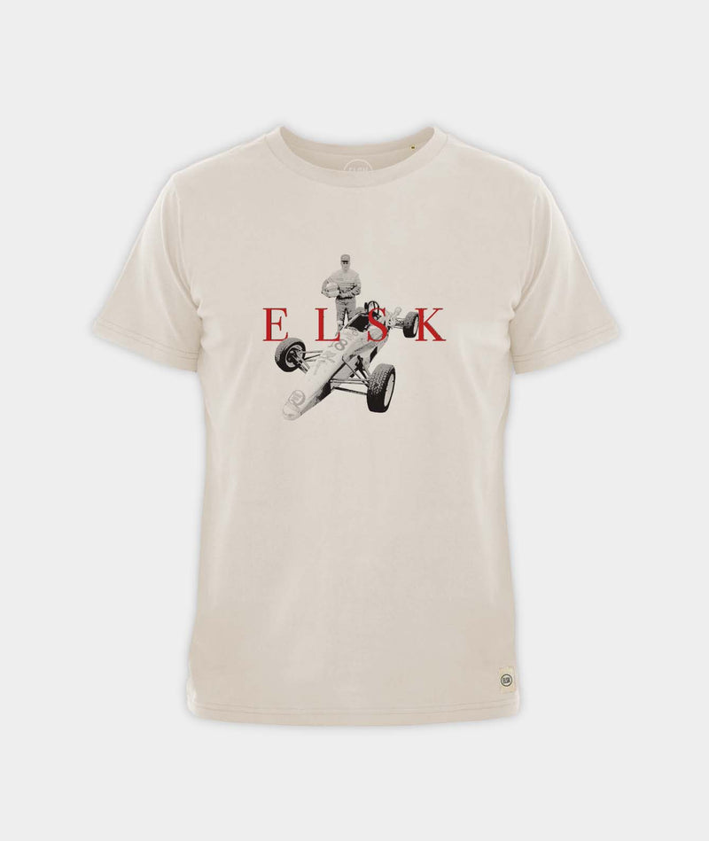 01057 | ELSK FORMEL FORD BRUSHED T-SHIRT | VAPOR GREY