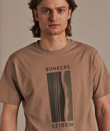 01065 | ELSK® BUNKERS BRUSHED MEN'S TEE  | TAUPE BROWN