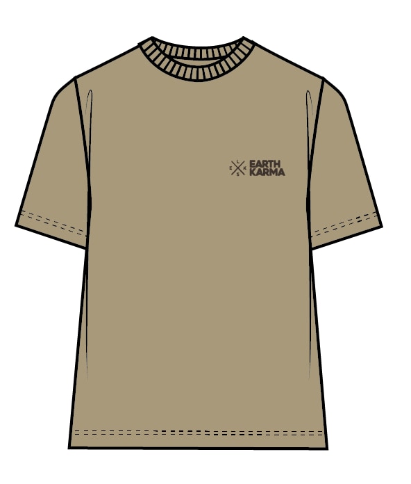 EARTH KARMA BRUSHED T-SHIRT