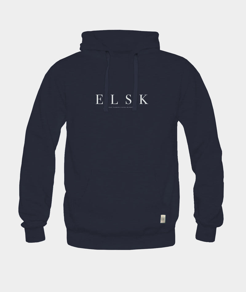 02001 | ELSK® PURE TVÆRS MEN’S HOODIE | DARK NAVY