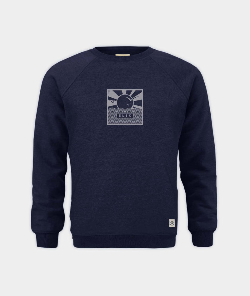 02006 | ELSK® CUBE21 TVÆRS MEN'S CREWNECK | DARK NAVY