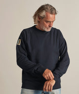 02020| ELSK® BUNKERS PCH CROSS MEN'S CREWNECK | DARK NAVY