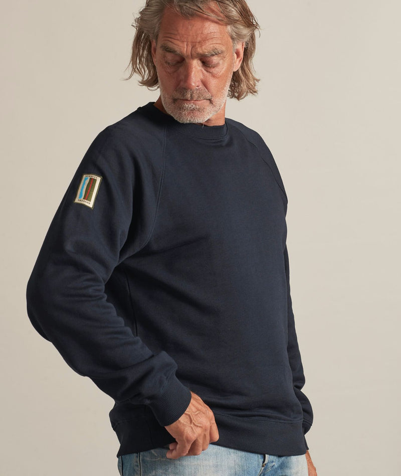 02020| ELSK® BUNKERS PCH CROSS MEN'S CREWNECK | DARK NAVY