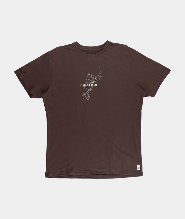 RE.ELSK 01088 | ELSK MAP BRUSHED T-SHIRT | DARK OAK