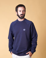 RE.ELSK GLOBE MEN'S RAGLAN CREWNECK