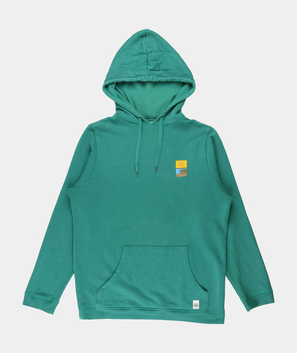 RE.ELSK 1526 | ELSK® TVÆRS PCH BAGSØ MEN’S HOODIE | ANTIQUE GREEN