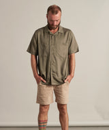 04002 | LOVE PELLE MEN'S SS SHIRT | SMOKEY OLIVE