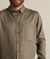 04006 | ELSK® HUGO MEN'S BUTTON DOWN SHIRT | SMOKEY OLIVE