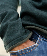 RE.ELSK 05000 | ELSK® LØNNERUP HERRE STRIK  DOUBLE KNITTED | DARK MOSS