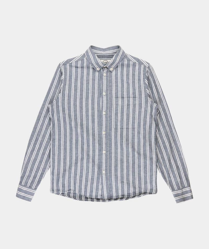RE.ELSK HUGO MEN'S BUTTON DOWN STRIPE SHIRT