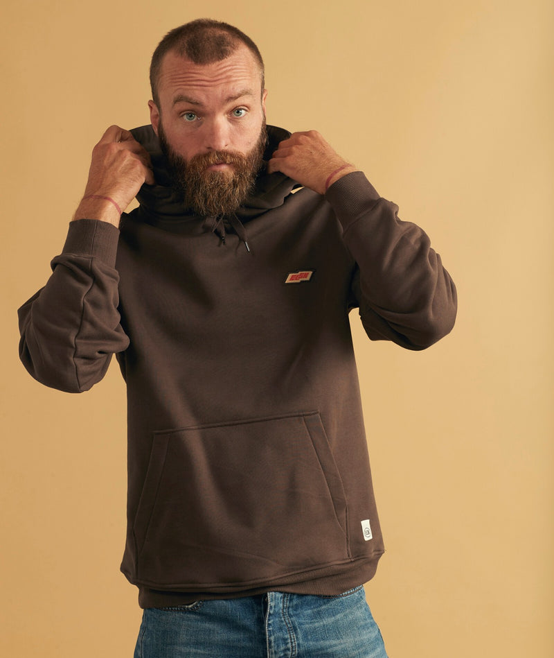 02036 | ELSK TECH PCH SENNELS MEN'S HOODIE | DARK OAK