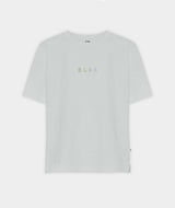 11017 | ELSK® PURE STROKE EMB THILDA HEAVY TEE | SEA GRAY