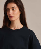 11048 | ELSK® PURE EMB THILDA HEAVY TEE | DARK NAVY