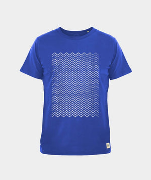 1112 | ELSK® BROKEN WAVES BRUSHED MEN'S T-SHIRT | LAPIS BLUE