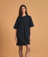 17006 | ELSK® PURE EMB THILDA HEAVY DRESS | DARK NAVY