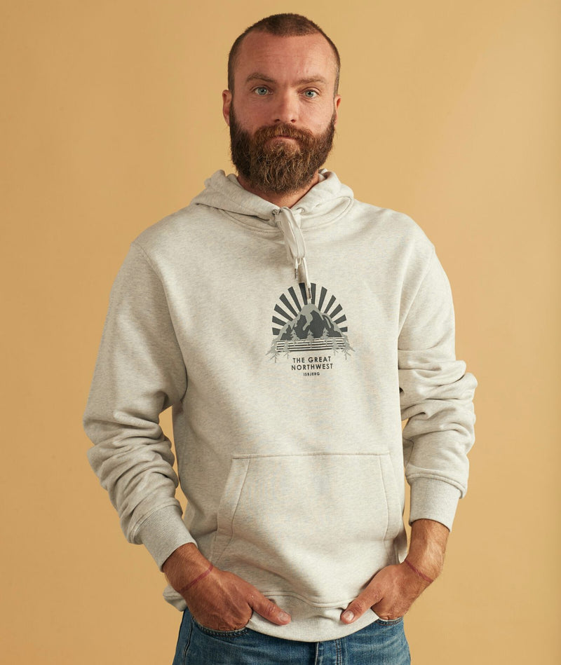 02035 | ELSK ISBJERG SENNELS MEN'S HOODIE | SNOW MELANGE