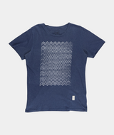 RE.ELSK 2312 | ELSK® BROKEN WAVES  BRUSHED MEN'S TEE  | NAVY