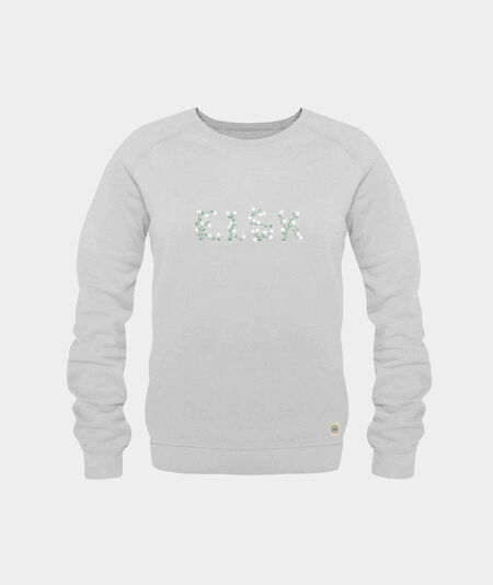 12001 | ELSK® FLORAL DAME SWEATSHIRT | LYSE GRÅ