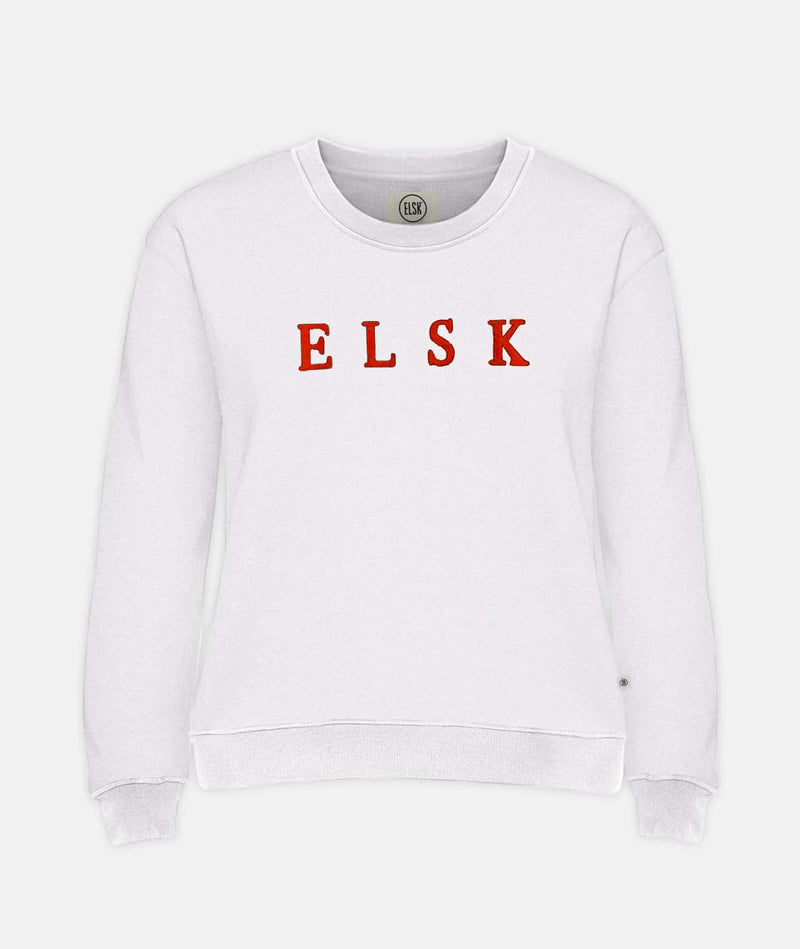12007 | ELSK® CHENILLE EMB. ØRUM WOMEN'S SWEATSHIRT | DUSTY PINK