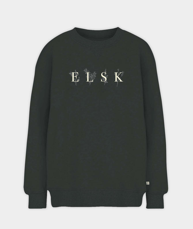 12014 | ELSK® PORSE LOGO ANNA WOMEN'S CREWNECK | PIRATE BLACK