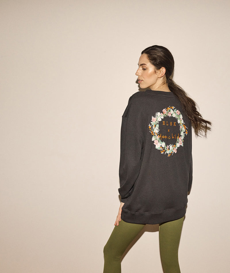 12015 | MY x ELSK ANNA CREWNECK | PIRATE BLACK