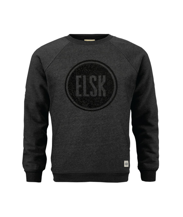 1260 | ELSK® BLCK EMB LOGO SWEATSHIRT | DARK GREY