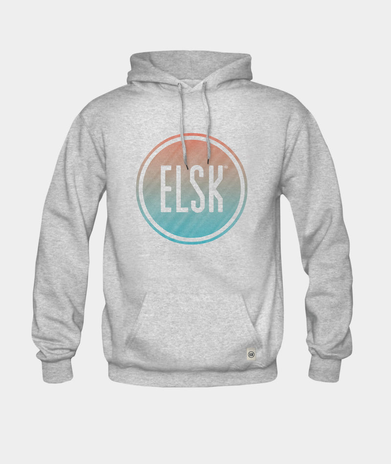 1270 | ELSK® SUNDOWN LOGO HOODIE | LIGHT GRAY