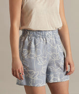 13017 | LOVE NORS WOMEN'S SHORTS IN BLUE POPPIES