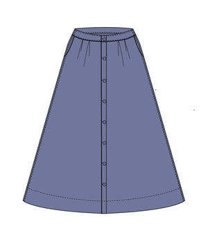 POPLIN WOMEN'S SKIRT