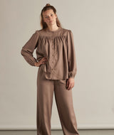 14006 | ELSK® VANG WOMEN'S SHIRT IN TAUPE BROWN