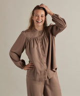 14006 | ELSK® VANG WOMEN'S SHIRT IN TAUPE BROWN