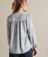 14008 | LOVE THE VANG WOMEN'S SHIRT IN BLUE POPPIES