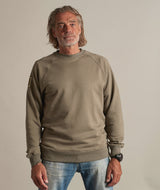 RE.ELSK 02021| ELSK® BUNKERS PCH TVÆRS MEN'S CREWNECK | SMOKEY OLIVE