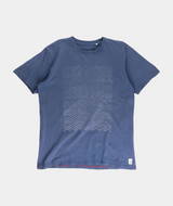 RE.ELSK 2312 | ELSK® BROKEN WAVES  BRUSHED MEN'S TEE  | NAVY