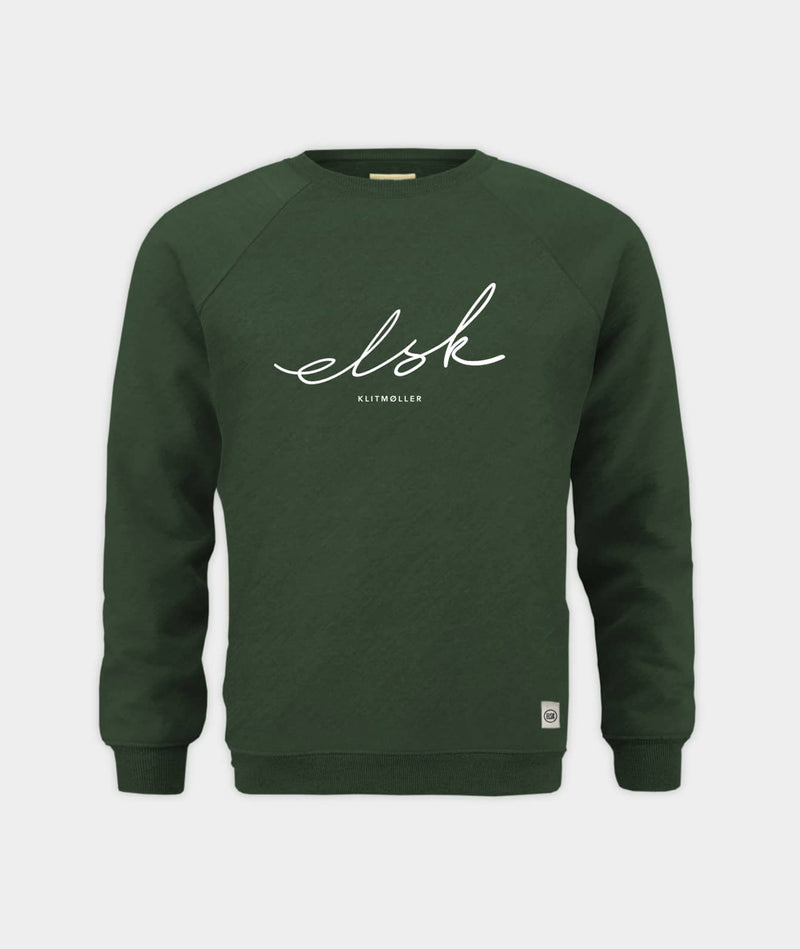 1507 | ELSK® SIGNED (K) TVÆRS MEN’S SWEATSHIRT | FOREST GREEN