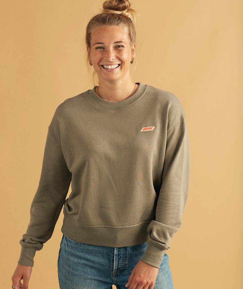 12020 | ELSK TECH PCH. ØRUM WOMEN'S SWEATSHIRT | SMOKEY OLIVE