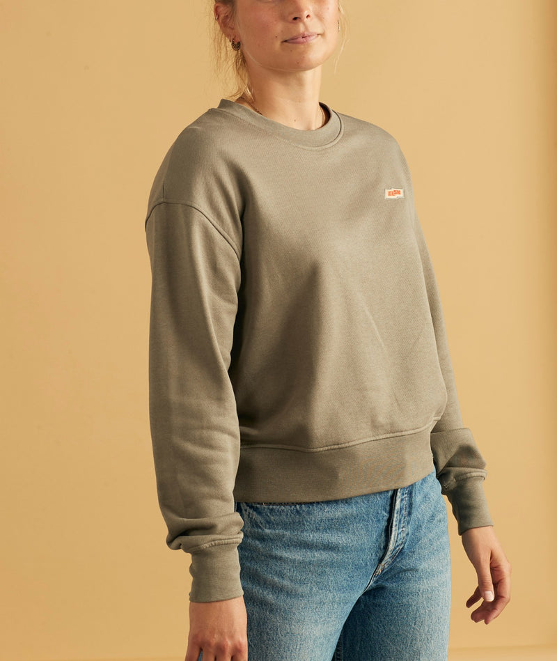 12020 | ELSK TECH PCH. ØRUM WOMEN'S SWEATSHIRT | SMOKEY OLIVE