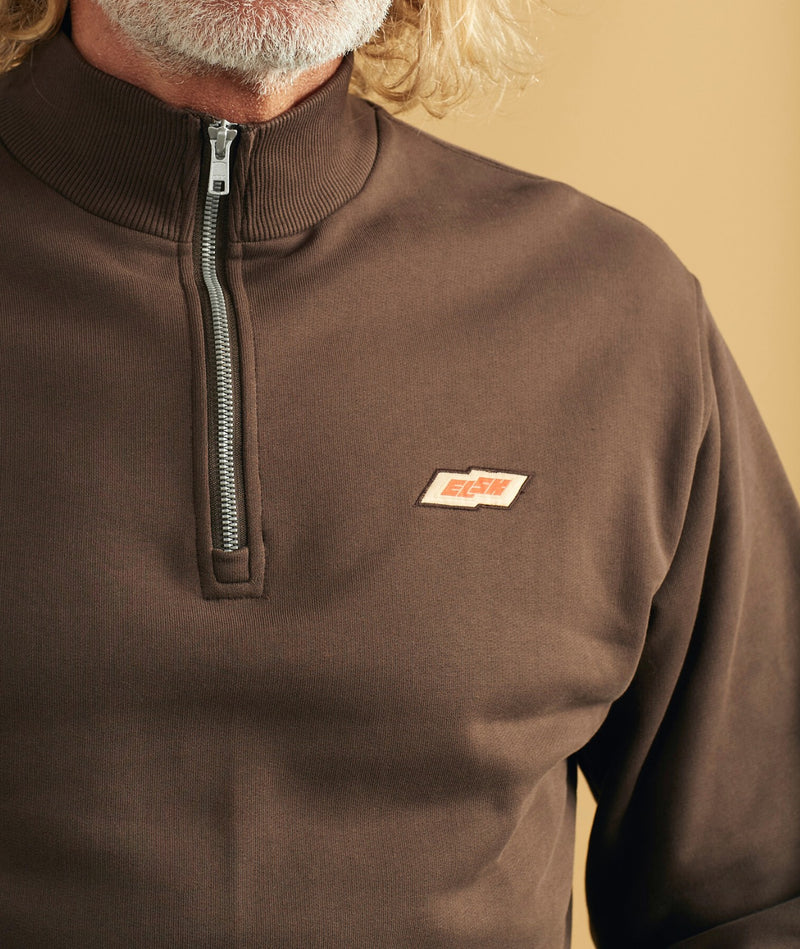 02034 | ELSK TECH PCH EGON MEN'S HALFZIP | DARK OAK