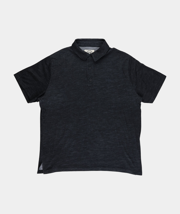 RE.ELSK 1807 | ELSK® SC.X.EMB WOOL MEN'S POLO | DARK GREY