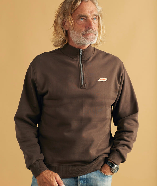 02034 | ELSK TECH PCH EGON MEN'S HALFZIP | DARK OAK