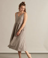 17012 | LOVE AYA WOMEN'S DRESS IN LIGHT BROWN