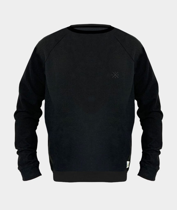 1711 | ELSK®TONE X EMB MEN'S HEMP SWEATSHIRT | BLACK